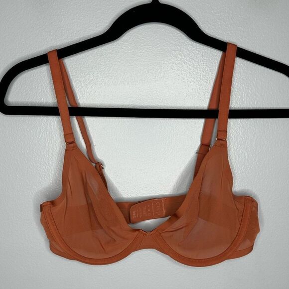 CUUP the plunge in Clay Orange Bra womens Size 32 C - Picture 2 of 5